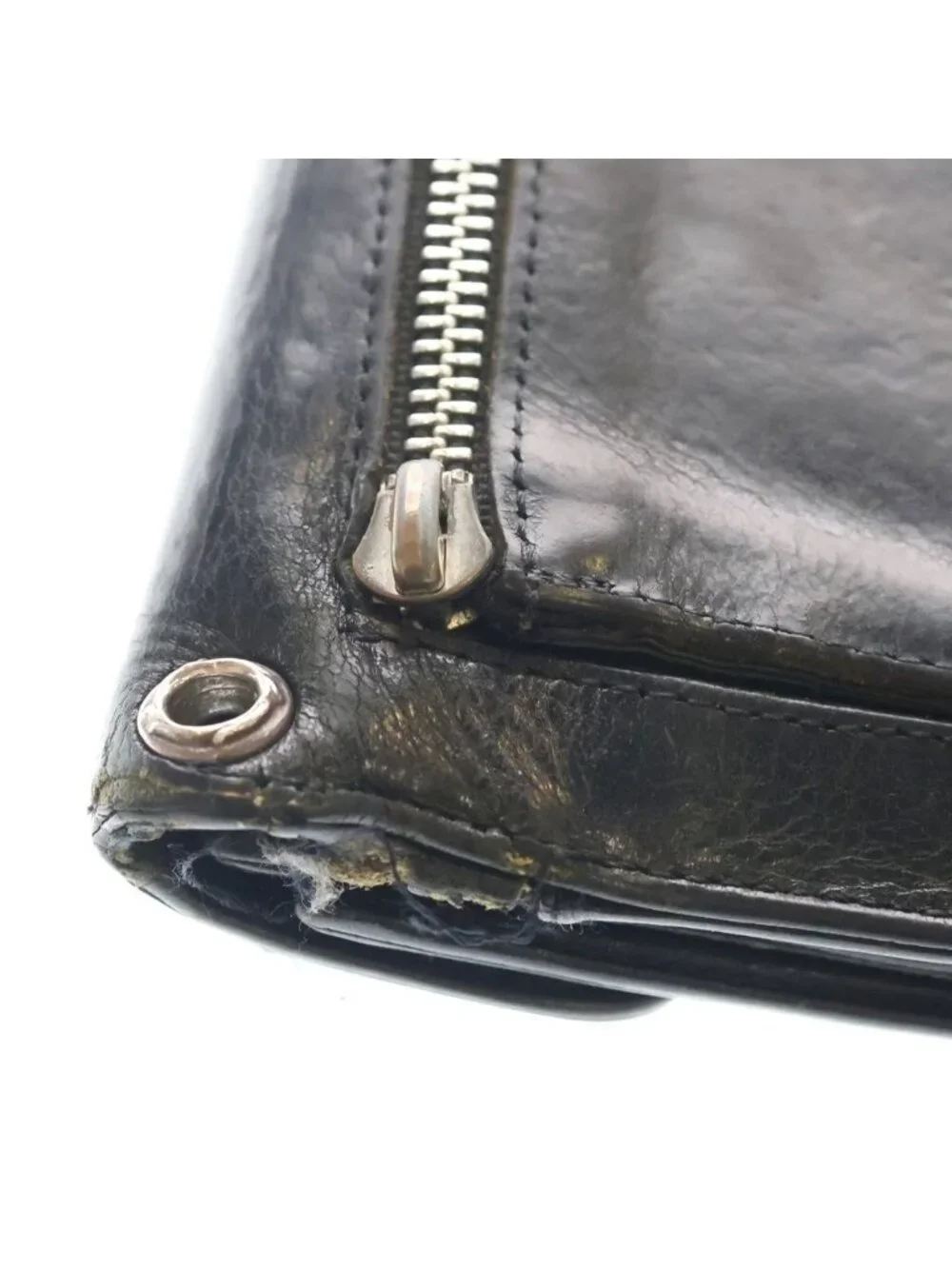 Chrome Hearts Wave Leather Wallet Black